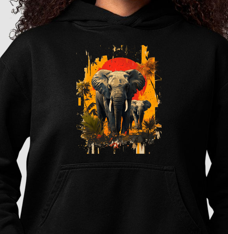 Hoodie Elefantes