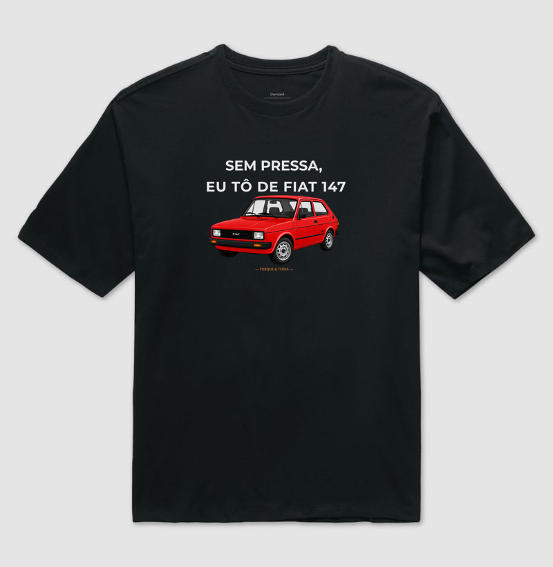 Sem pressa, eu tô de Fiat 147 - vermelho