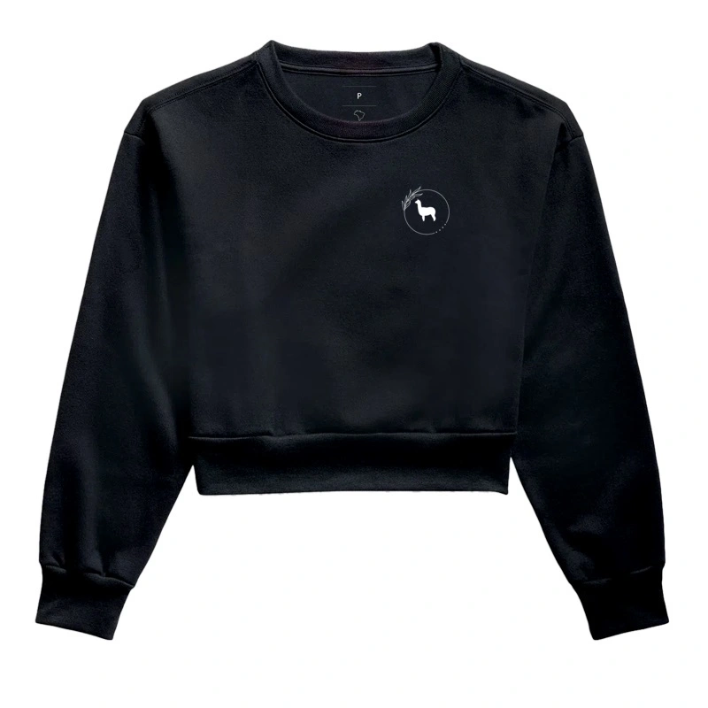 Cropped Moletom Logo Minimalista