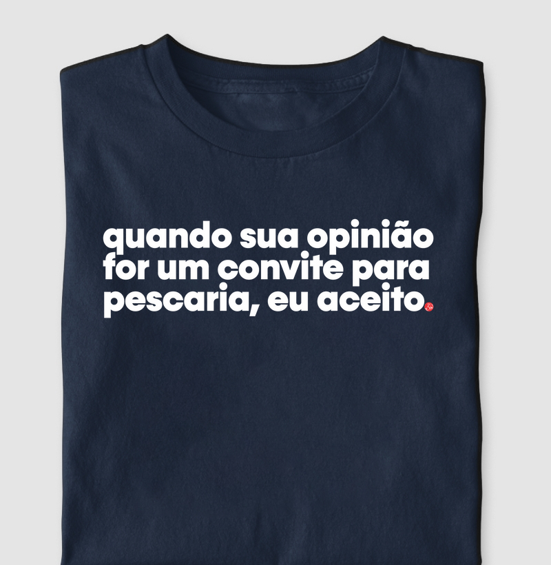 Pescaria, eu aceito.