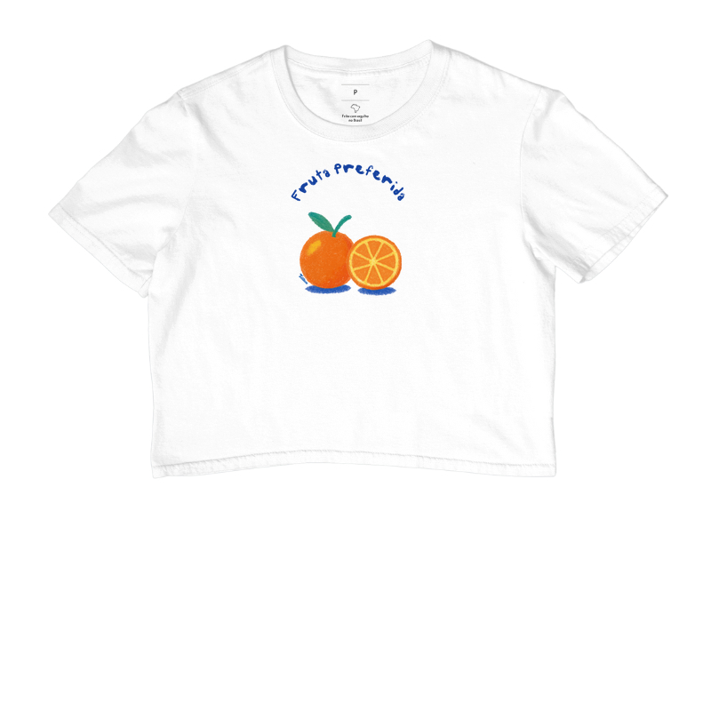 Cropped "prefiro laranja"