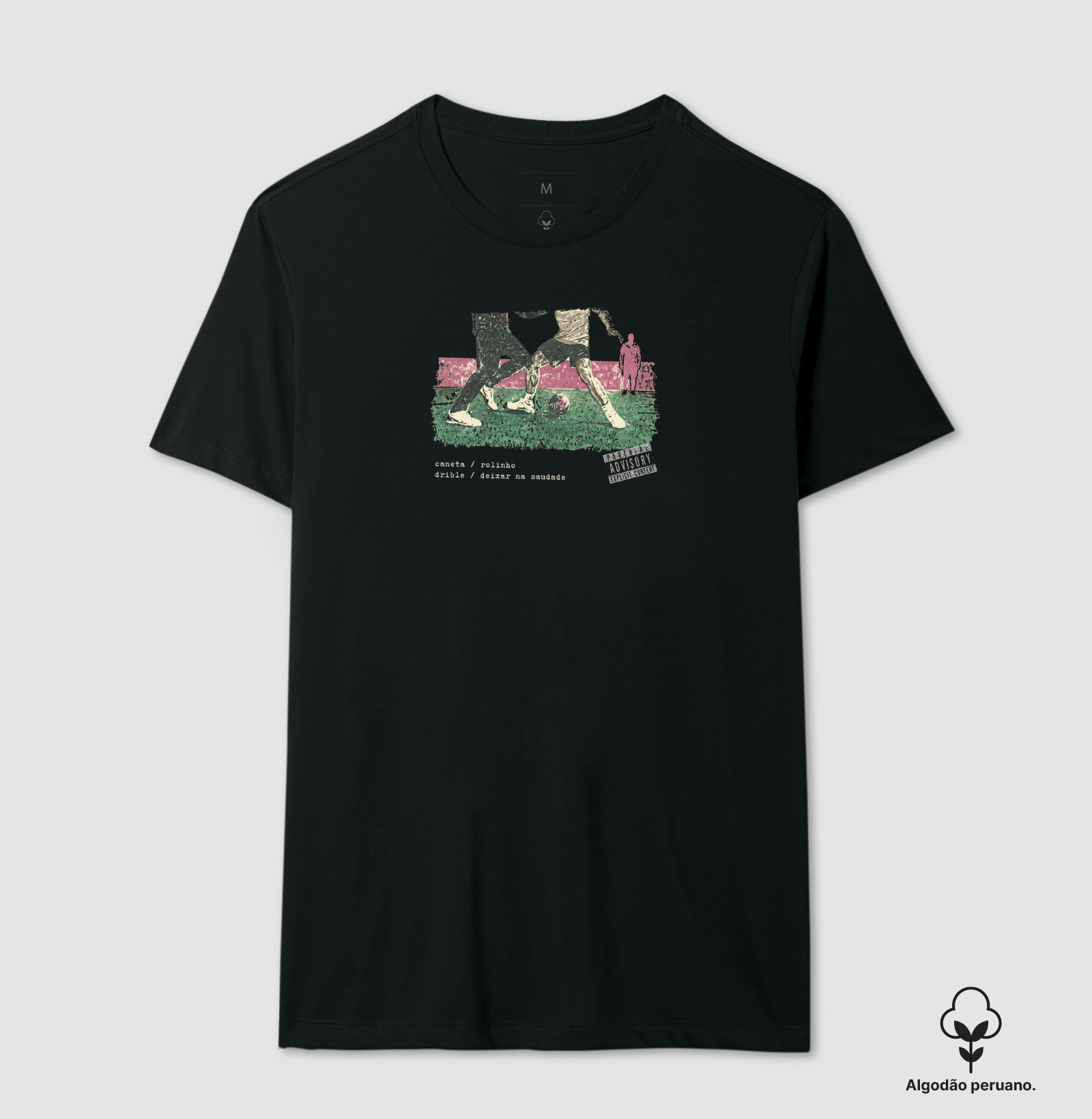 Caneta / Rolinho - Camiseta Algodão Peruano