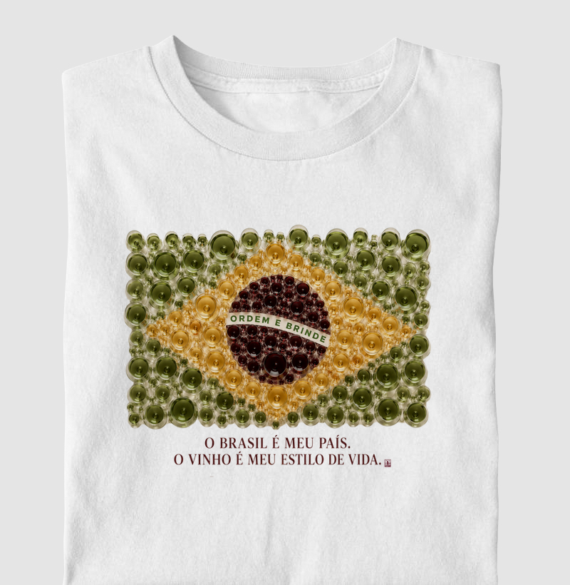 Camiseta Vinho - Brasil em Taças