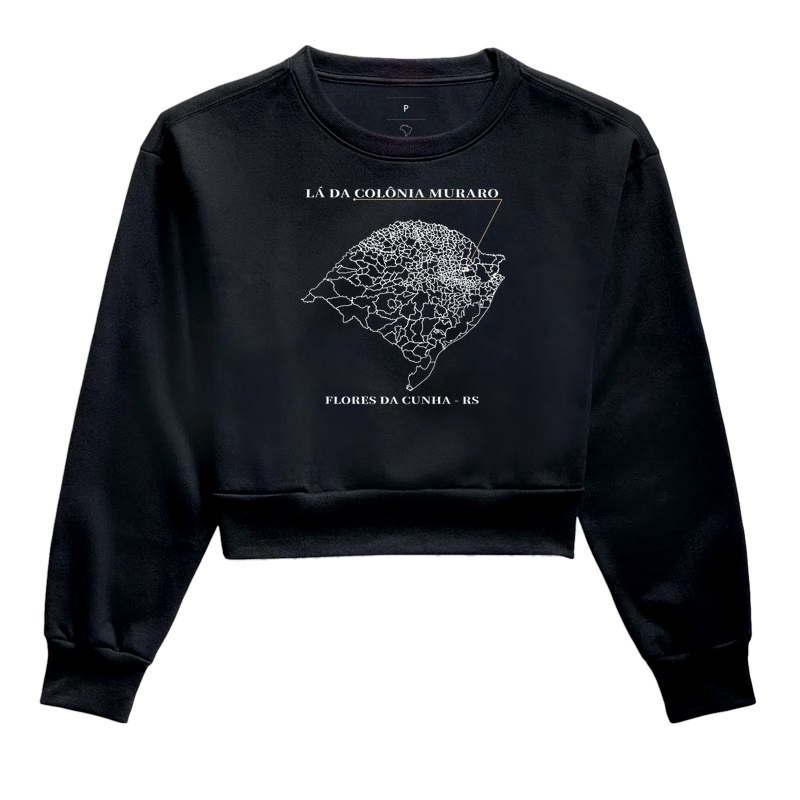 Colônia Muraro | Origem Localidade RS - Cropped Moletom