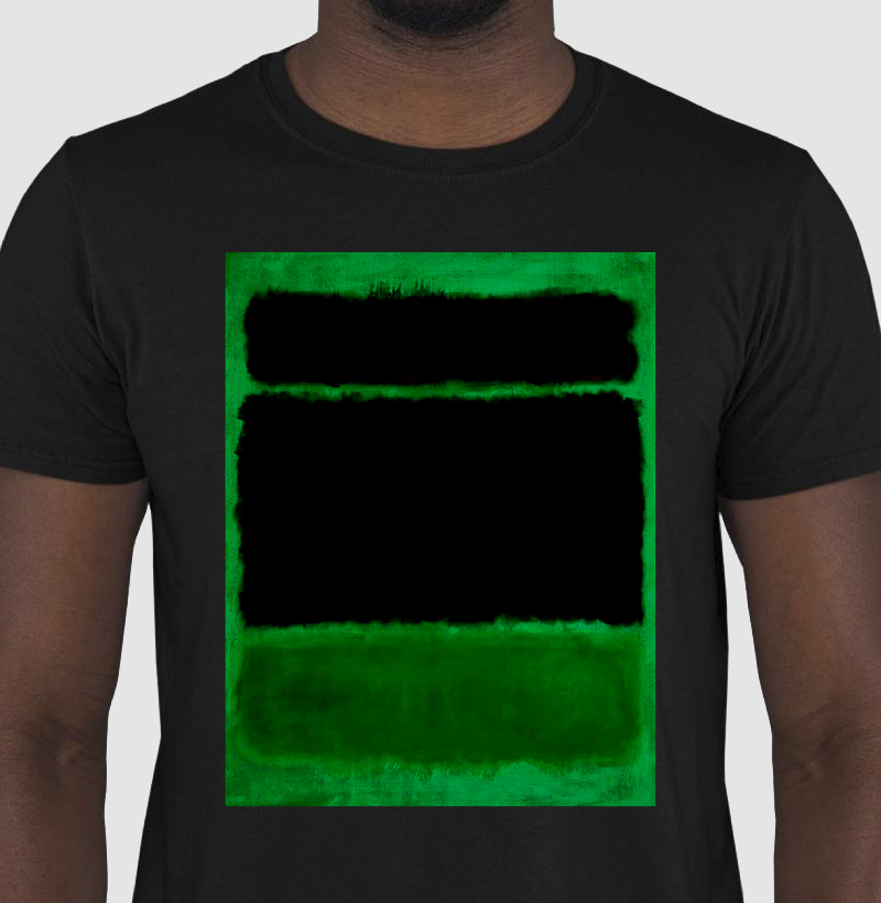 Arte Abstrata_ Mark R. Verde & Preto 