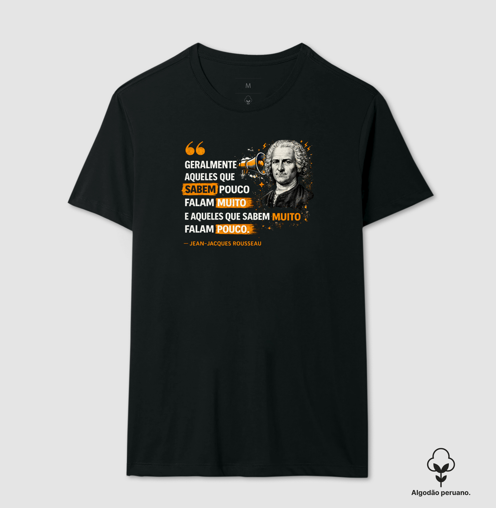 Camiseta Filosodia de Jean-Jacques Rousseau