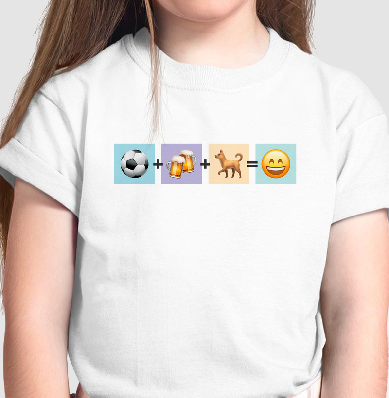 Camiseta infantil - O Segredo da Felicidade