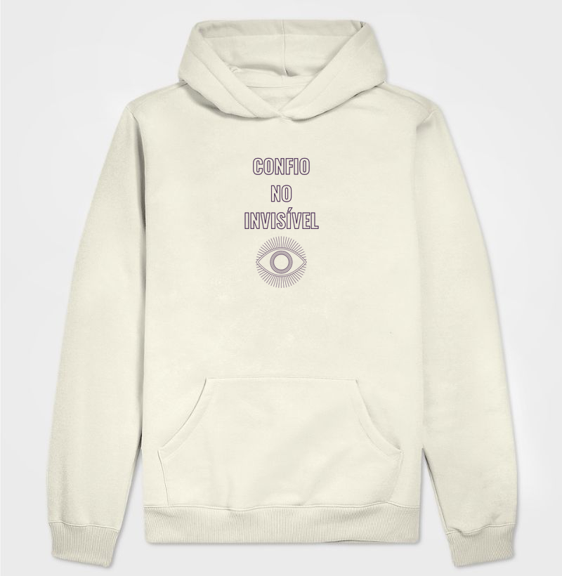 Hoodie de Moletom Confio no Invisível
