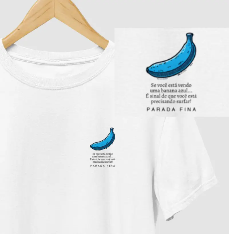 Se você está vendo uma banana azul...