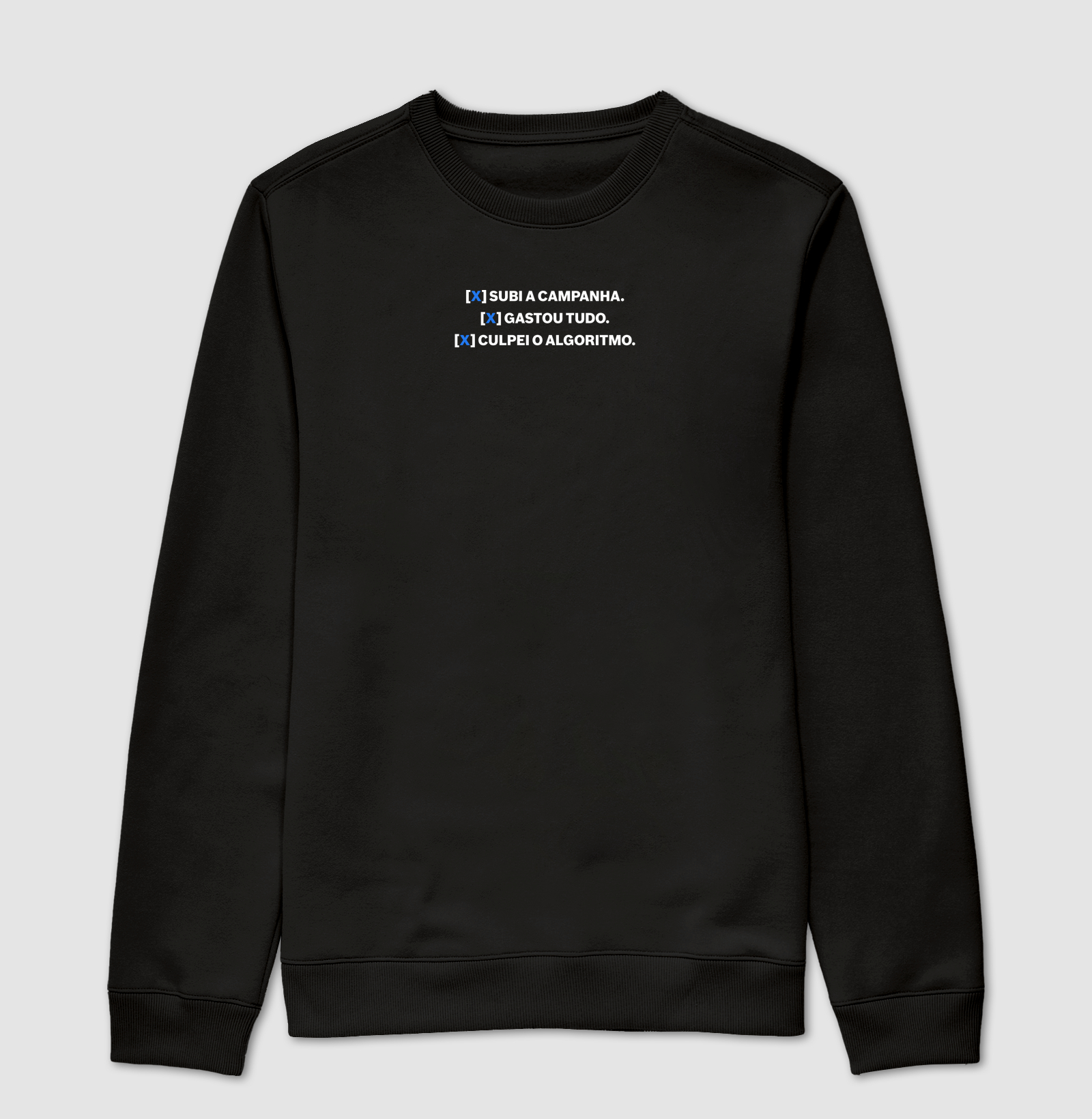 Moletom Algoritmo - Preto