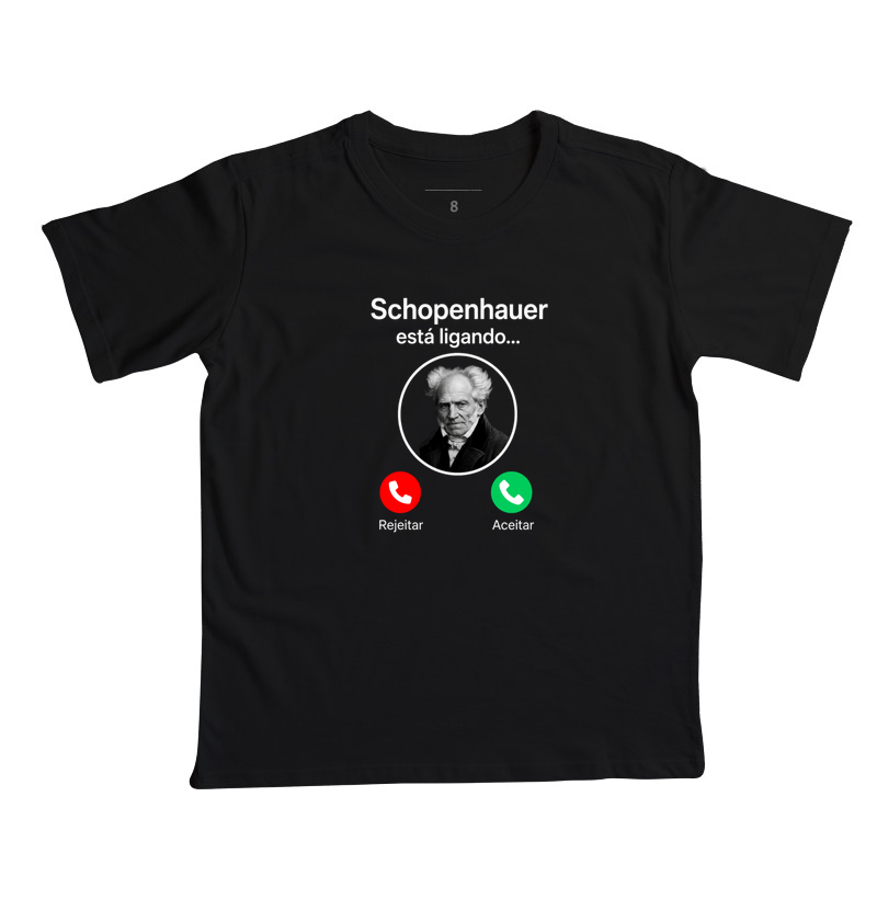 Camiseta de Filosofia Schopenhauer Está Ligando