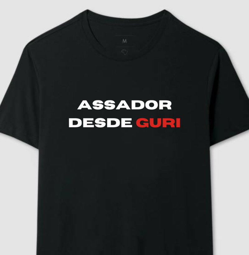 CAMISETA ASSADOR DESDE GURI VERMELHO