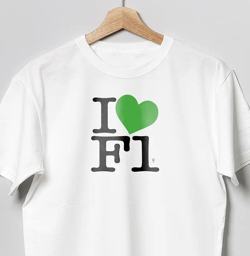 Camiseta I Love F1