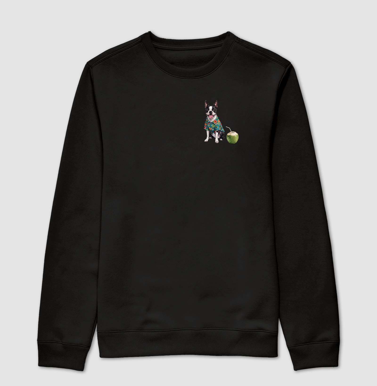 Boston Terrier - Férias - Suéter Moletom