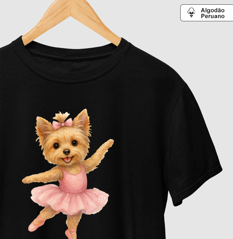 Yorkshire Balet - Camiseta Algodão Peruano