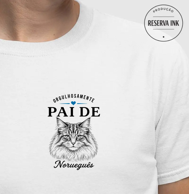 Orgulhosamente Pai de Gato Norueguês