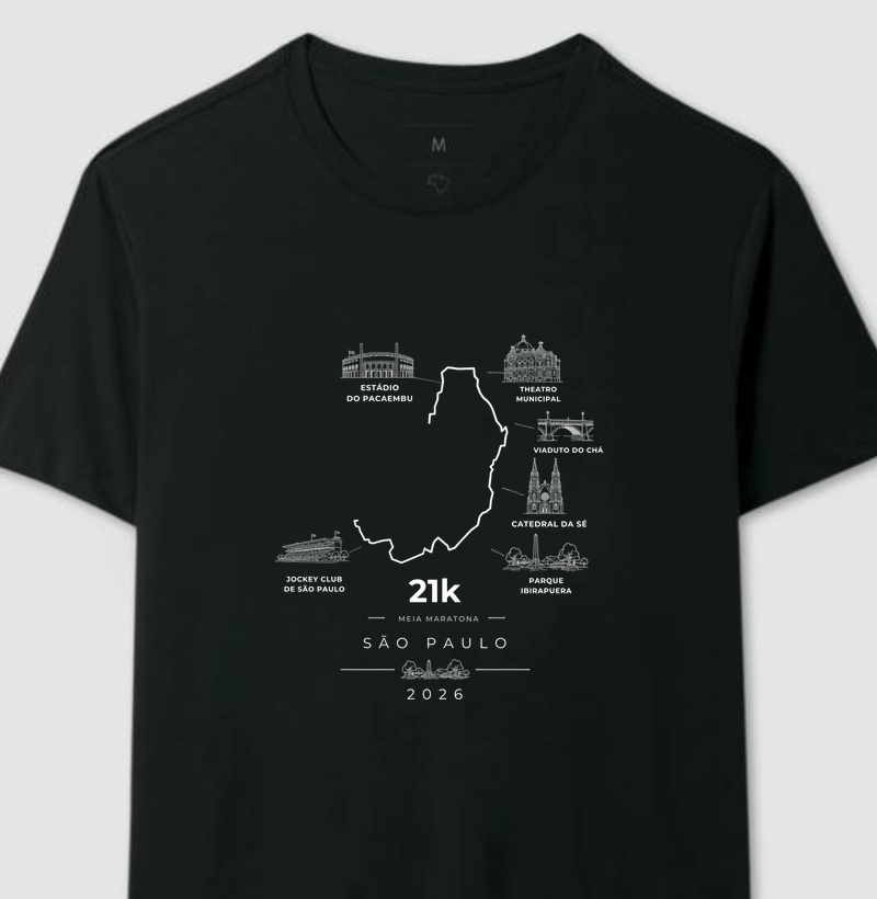 Camiseta Meia Maratona - 21 K Por São Paulo 2026