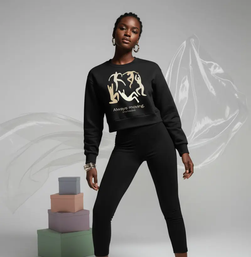 Cami Cropped Moletom — Always moving