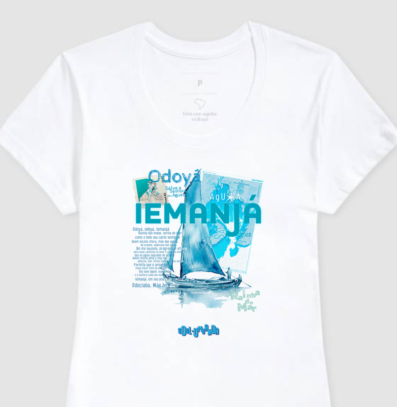 camiseta IEMANJÁ oração feminina