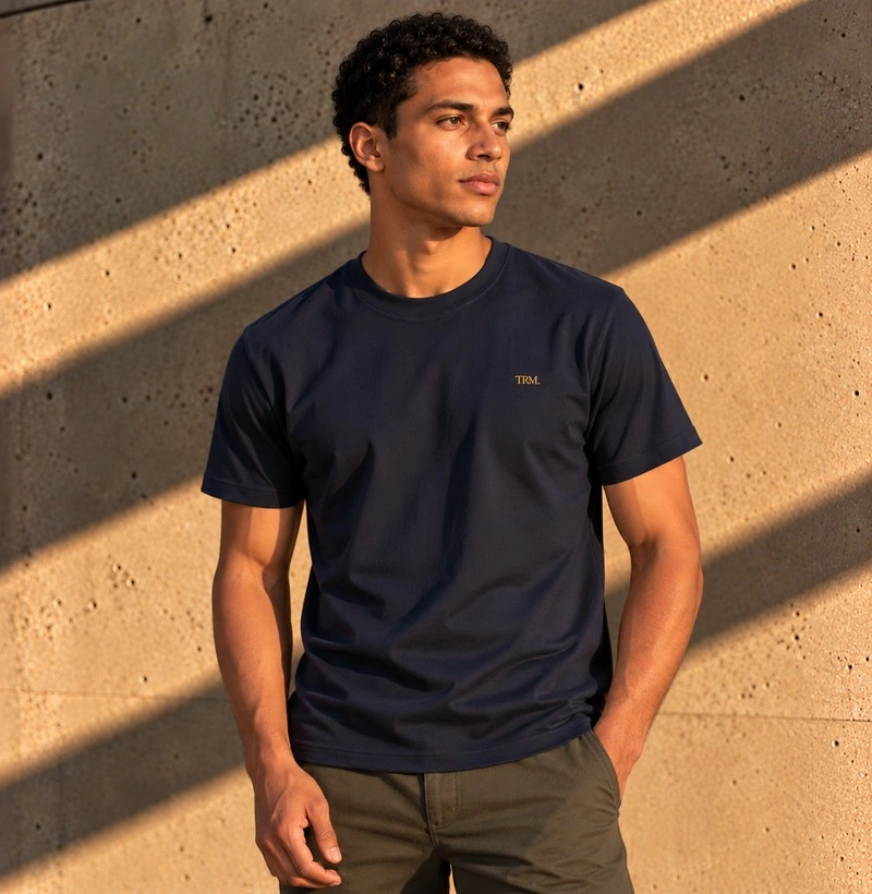 TRM Timeless Premium Blue - Camiseta Algodão Peruano