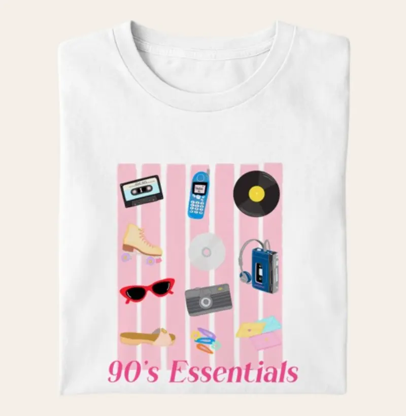 Camiseta Algodão Premium - 90's essentials