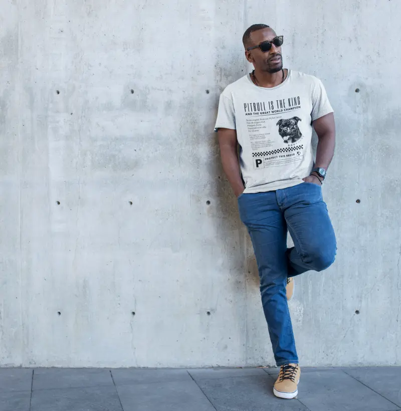 Camiseta Dog Pulse Pitbull Is The King - Royal Defender