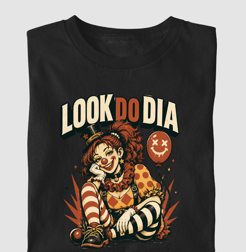 camiseta | look de palhaça
