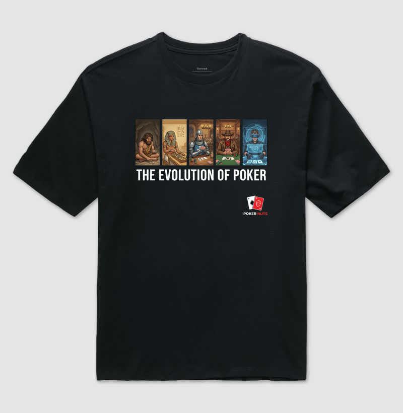 Camiseta Oversized The Evolution of Poker