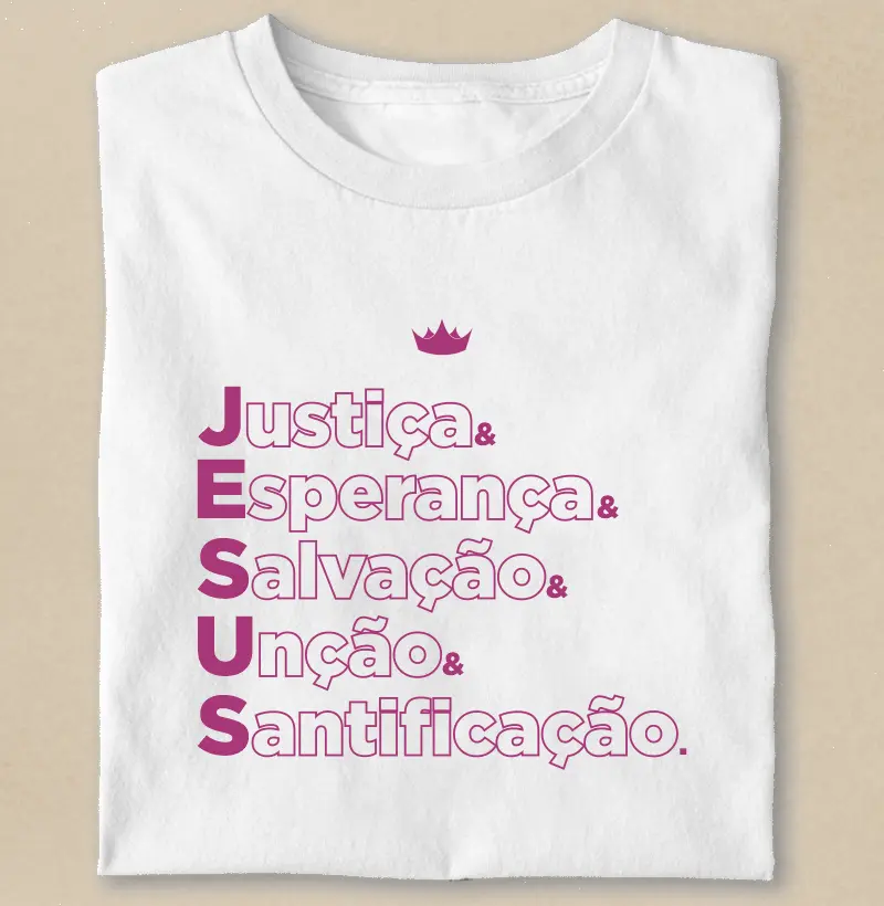 Acrônimo - JESUS - Lilás