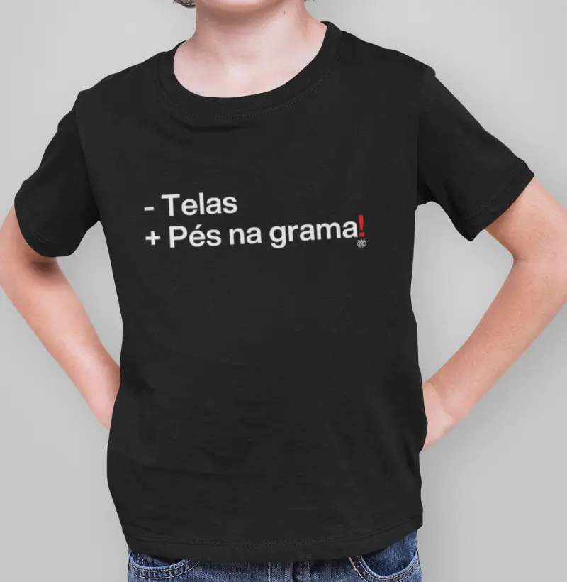 Menos telas, mais pés na grama! Infantil