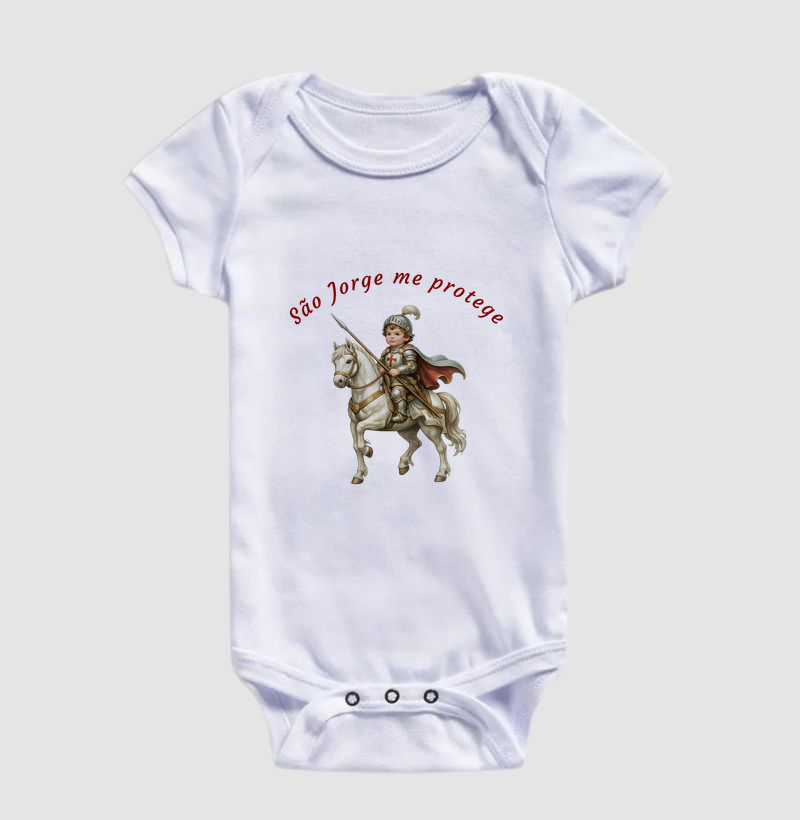 São Jorge me Protege - Body Infantil
