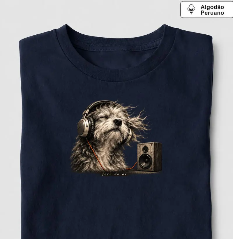 Camiseta Fora do Ar - Camiseta Algodão Peruano