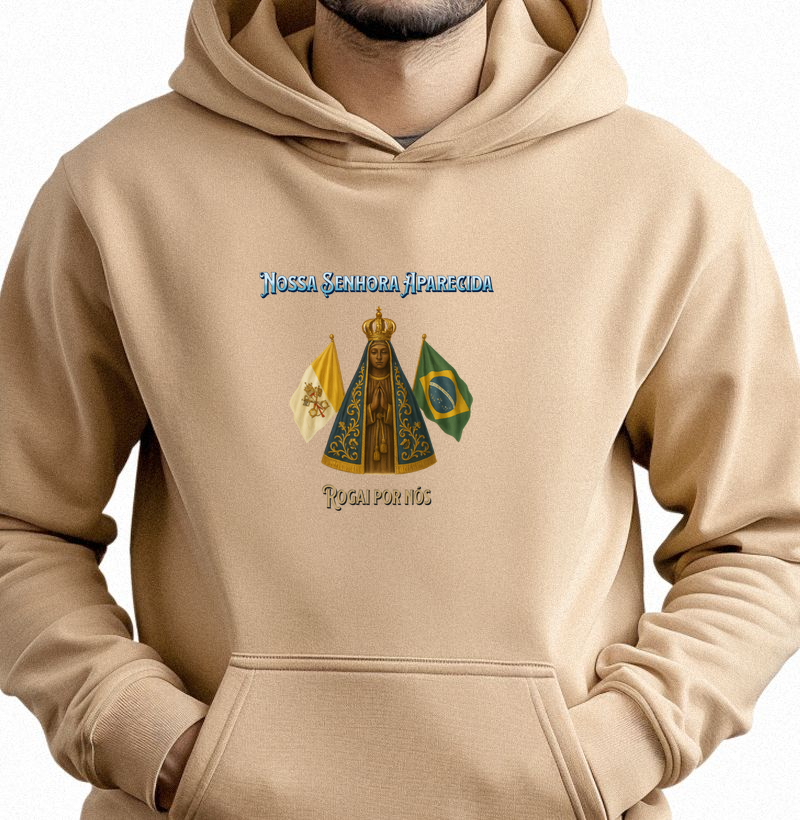 Hoodie Moletom Nossa Senhora Aparecida Rogai por Nós