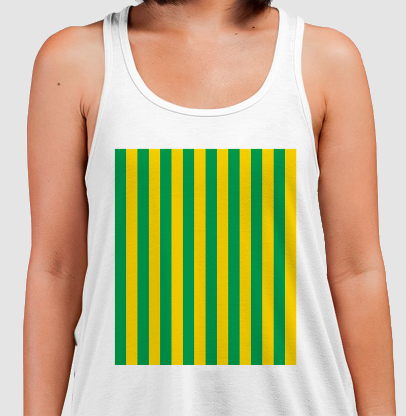 Listras Horizontais - Verde e Amarela