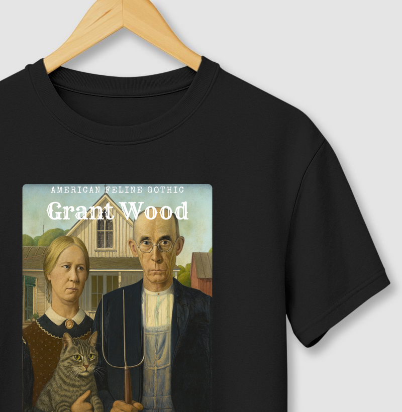 American Feline Gothic – Grant Wood Reimagined by Cats