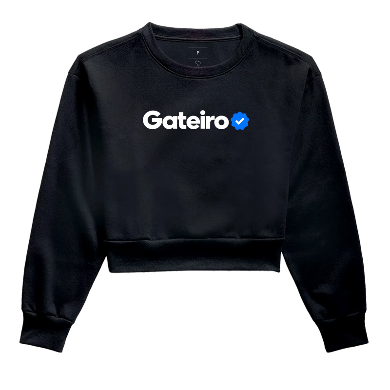 Gateiro Verificado - Cropped Moletom