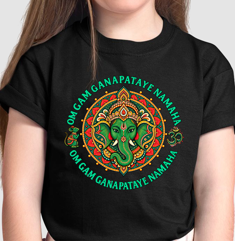 OM GAM GANAPATAYE NAMAHA - Camiseta Infantil