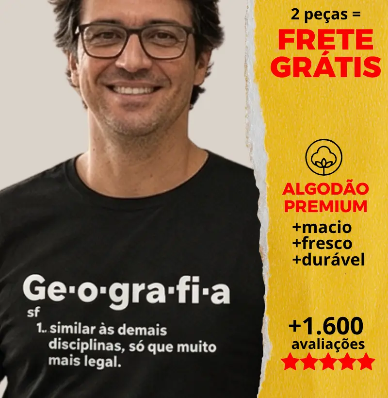 Camiseta Verbete Geografia