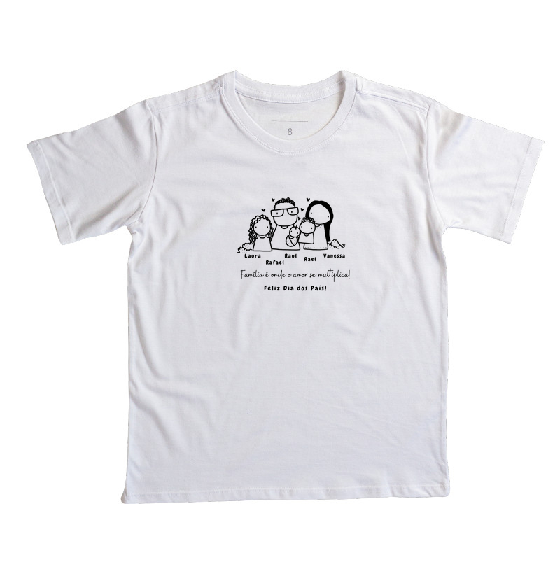 Camiseta infantil Papai Rafael
