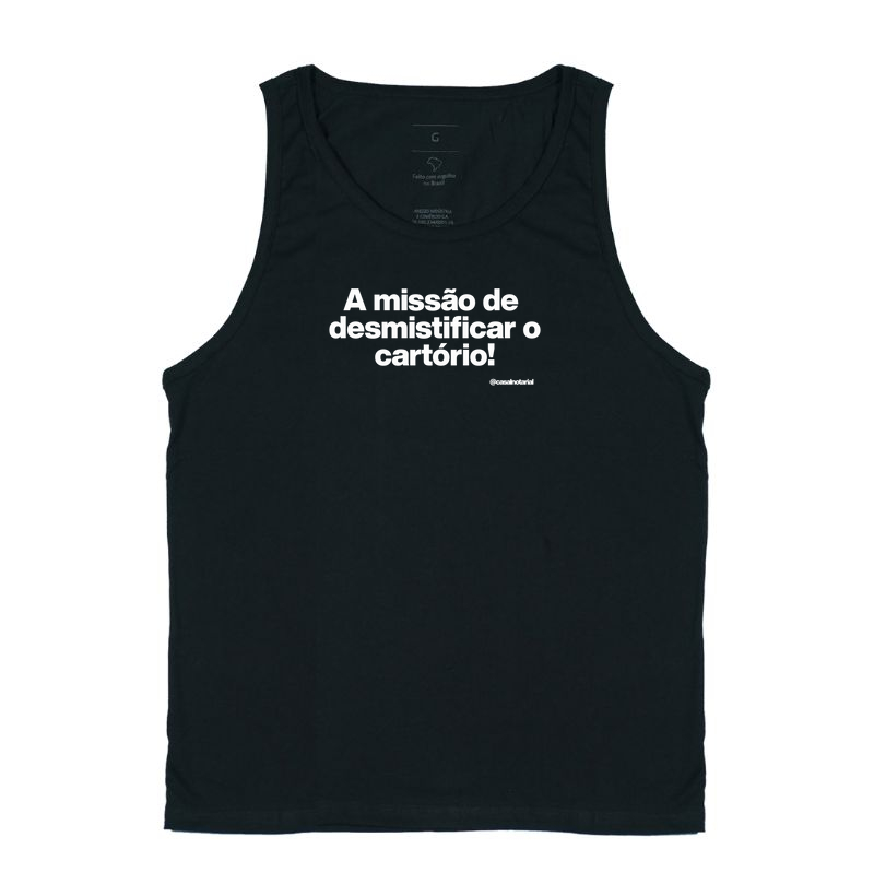 Camiseta a missão de desmistificar o cartório