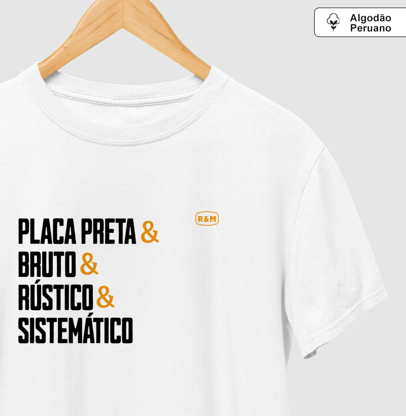 Placa Preta & Bruto & Rústico & Sistemático