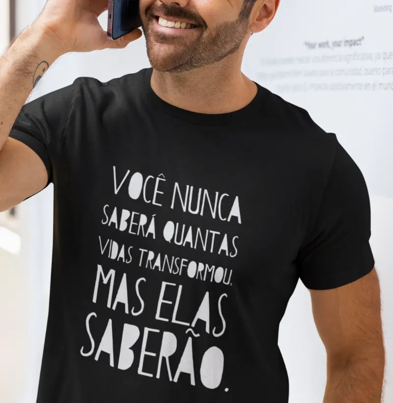 Camiseta Premium Algodão Peruano Orgânico | Transformar vidas