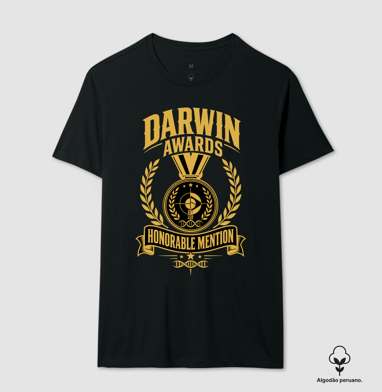 Darwin Awards Collections BoyShooterBrasil - Camiseta Algodão Peruano