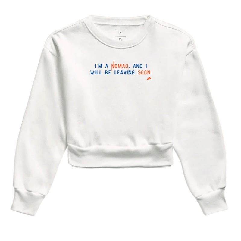 Nomad - Moleton Cropped branco