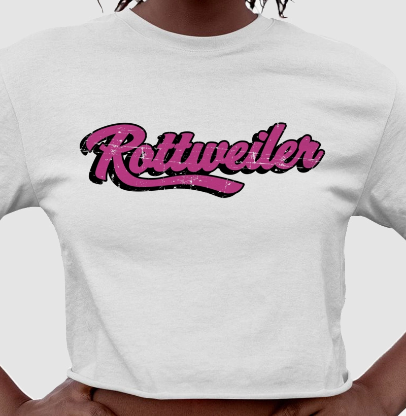 Rottweiler Texto Rosa