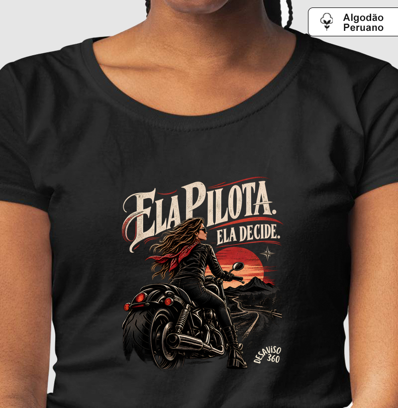 ELA DECIDE - Camiseta Algodão Peruano