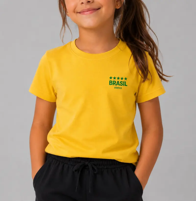 T-shirt infantil - Brasil
