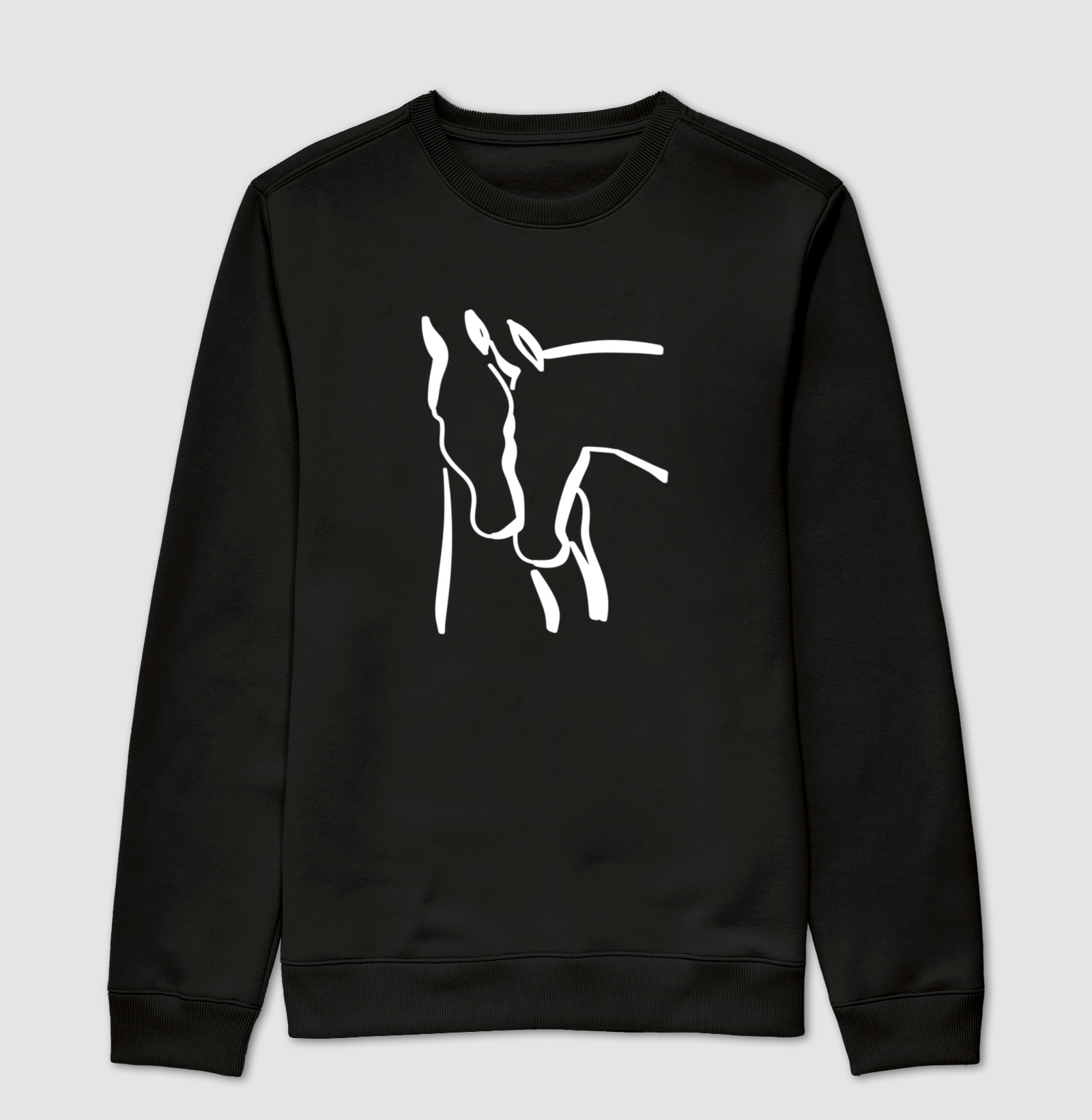 Cavalos em linha - Suéter Moletom