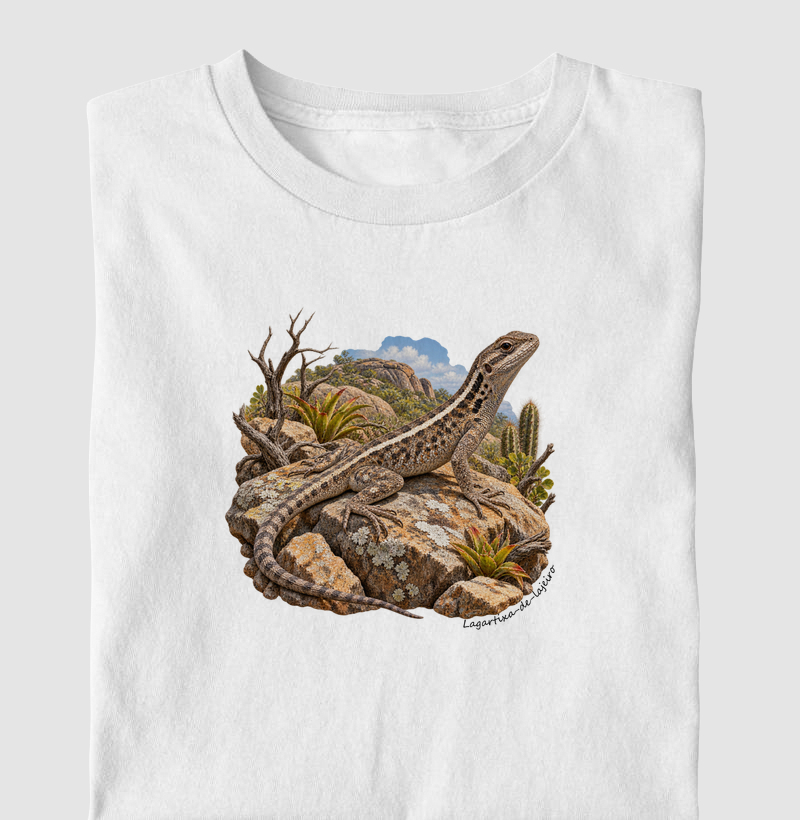 Lagartixa-de-lajeiro - Coleção Fauna Brasileira - Camiseta