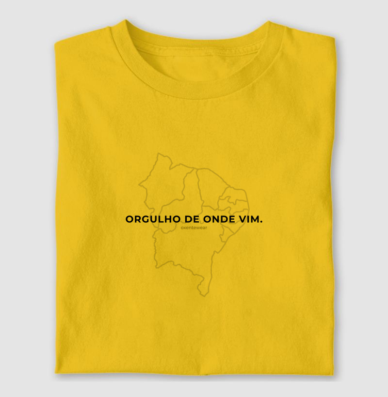 Camiseta Orgulho de onde vim. (2) | OxenteWear